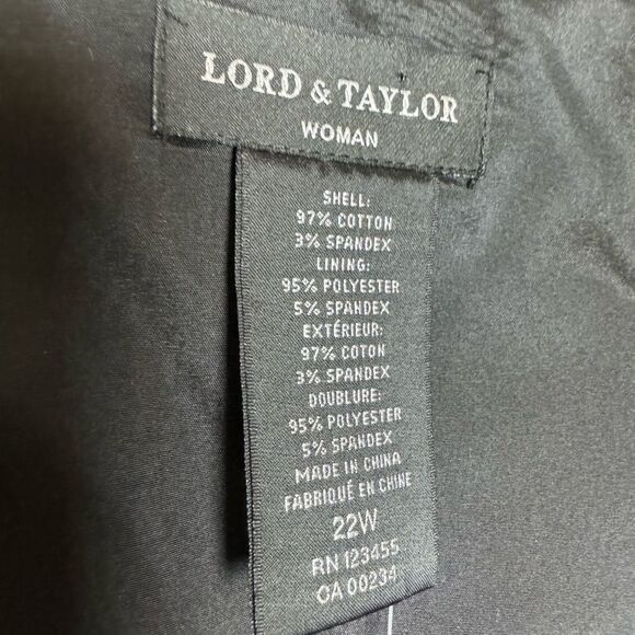 SALE! Red Lord & Taylor Printed Skirt Size 22W NWT - Picture 6 of 6